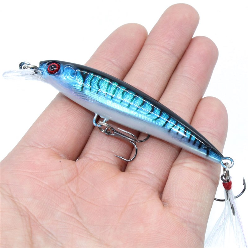 厂家1PCS Minnow Fishing Lure 78mm 7Eg Sinking Hard Bait Wobb