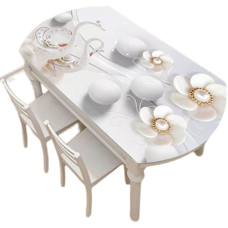 餐桌桌布防水防油防烫可擦洗pvc软玻璃茶几垫简约不透明桌布,居家布艺,桌布,淘宝优惠券,粉丝福利购,淘宝优惠卷