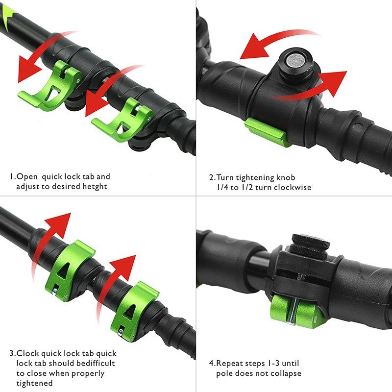 for Nordic walking sticks camping hiking ltralight Adjustabl