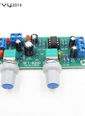 DC 12V 24V Low-pass Filter NE5532 Bass Tone Subwoofer Pre-Am