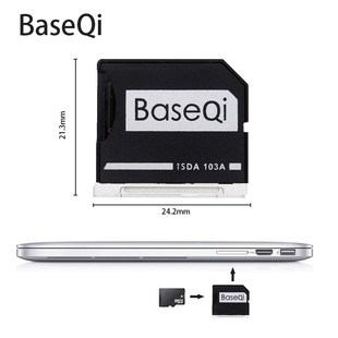 BASEQI Card-Adapter Macbook for Pro Aluminum 103A