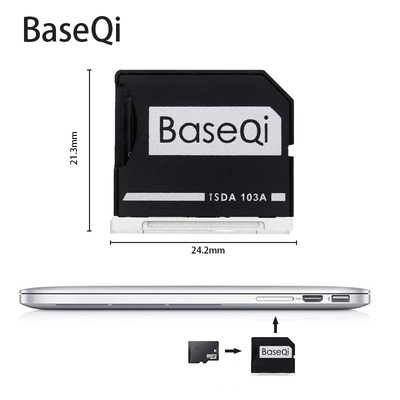 BASEQI Card-Adapter Macbook for Pro Aluminum 103A