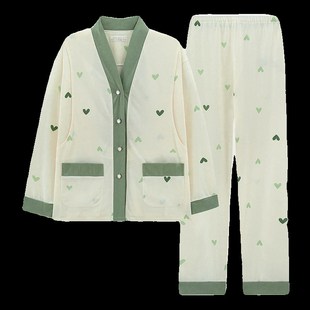 月子服春秋天产后产妇可外穿哺乳孕妇睡衣夏季薄款套装孕晚期