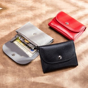 Casual Short Simple Wallet Women Leather Female 极速Genuine