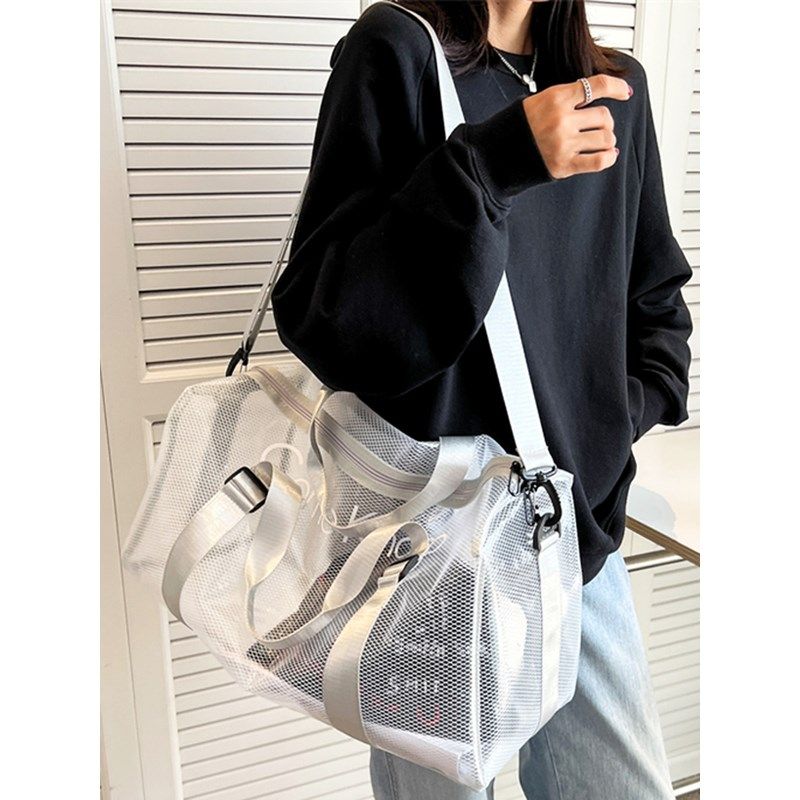 旅行包女大容量行李袋果冻透明单肩斜挎手提旅游包运动游泳健身包,箱包皮具/热销女包/男包,男士包袋,淘宝优惠券,粉丝福利购,淘宝优惠卷