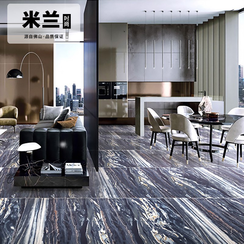 客厅通体大理石瓷砖800X800地板砖玻化砖防滑耐磨磁砖大厅地砖