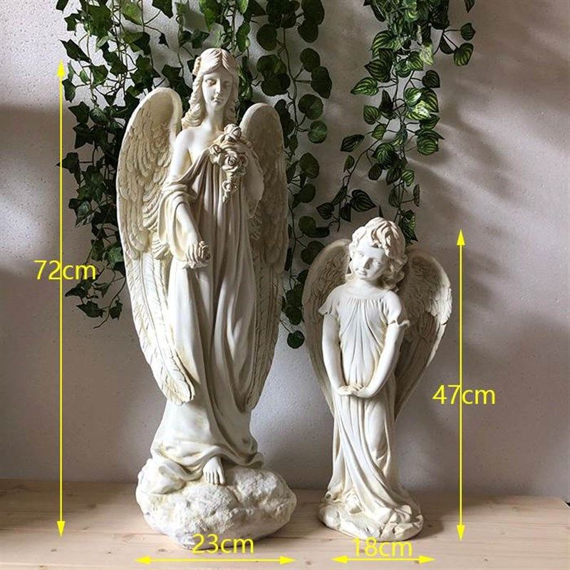 北欧复古做旧风少女雕塑小石膏像人物艺术美式天使桌面装饰品摆件,家居饰品,装饰摆件,淘宝优惠券,粉丝福利购,淘宝优惠卷