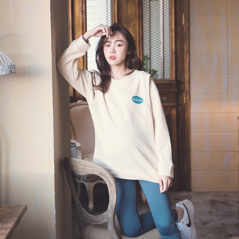 秋季大码哺乳f卫衣宽松韩版孕妇装外出潮妈辣妈款秋冬产后哺乳衣