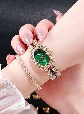 新品Ladies wahtch bracelet square watches diamond for women