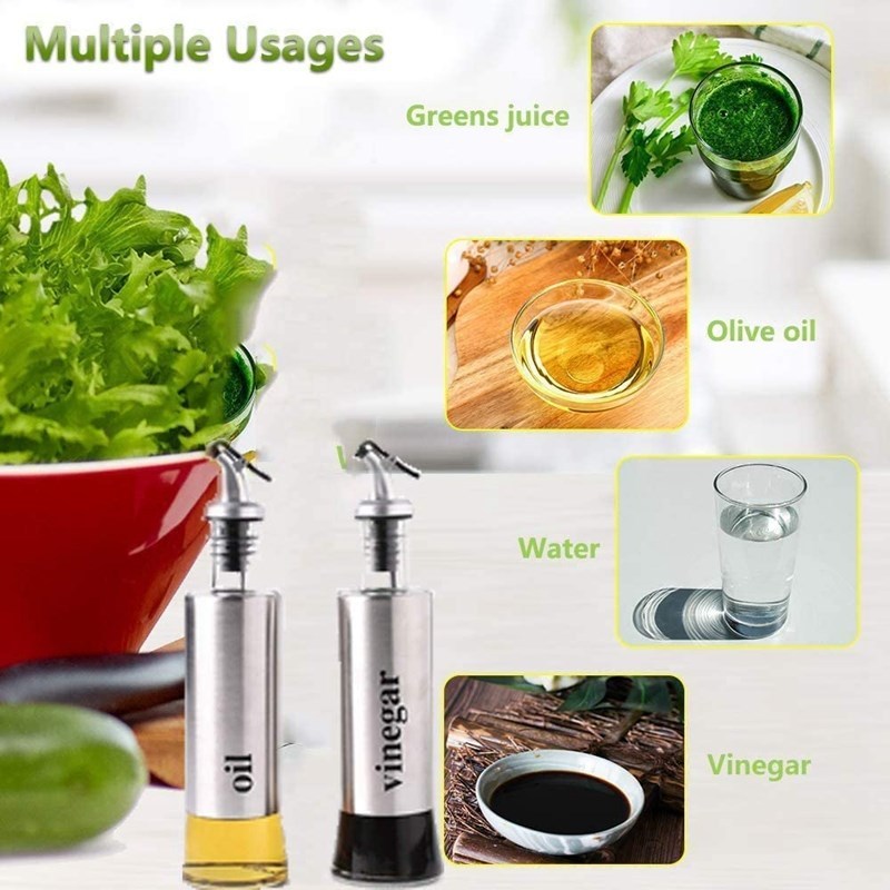 推荐300ML Oil & Vinegar Bottle Set, 2 Pcs Olive Oil Dispense