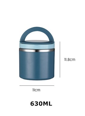 Breakfast Cup Soup Bowl Stainless Steel Portable Lunch Box F