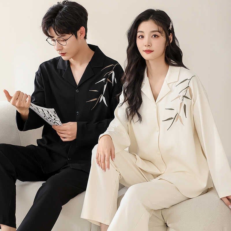 情侣睡衣春秋款2024新款睡衣女睡衣男开衫可外穿家居服套装,女士内衣/男士内衣/家居服,睡衣/家居服套装,淘宝优惠券,粉丝福利购,淘宝优惠卷