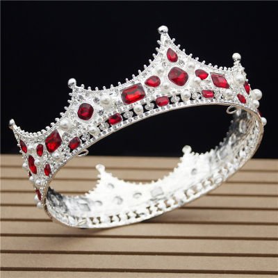 速发New Glitter Baroque Diameter Large Crystal Floral Crown