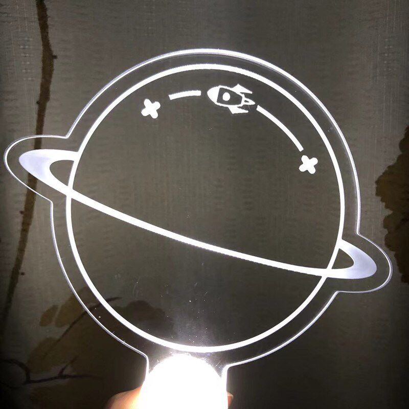 新品发光手写灯牌学校班牌放学接娃手举牌超亮可擦荧光棒diy助威