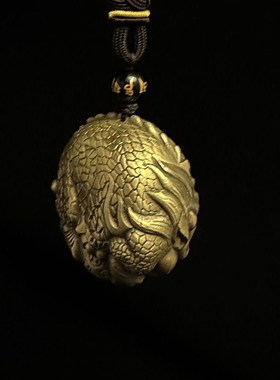 黄铜有求必应手把件貔貅抱球文玩把件男士解压盘玩创意礼品小摆件