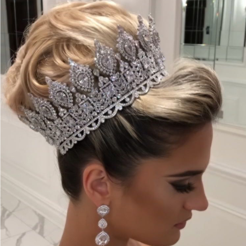 跨境新款ASNOfRA Luxury Bridal Hair Accessories Ladies Weddin