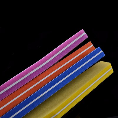 *10 X Professional Nail Files Nail Buffer Buffing Slim Cresc