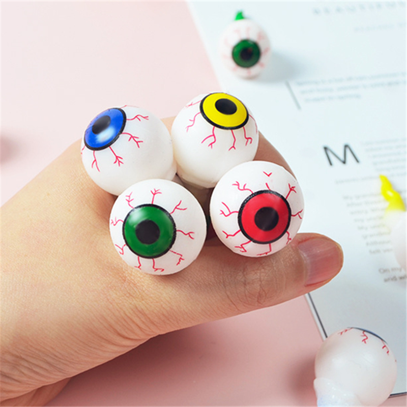 新品Colorful Bouncing Balls Halloween Eyeball Toys Horror Do