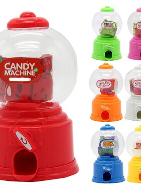Cute Sweet Mini Candy Machine Bubble Gumball Coin Bank Kids