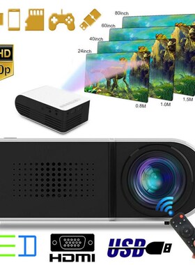 1080P Mini Projector LCD Projector Mini Home Theater Media P