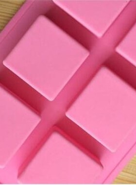 Handmade 6 Holes Lovely Square Silicone Soap Mold Soap Craft