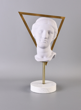 欧式艺术人物头像k雕塑工艺品摆件样板房卧室客厅酒柜电视柜装饰