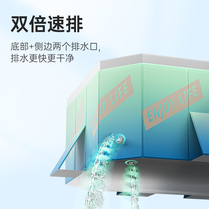 游泳池家用儿童免充气水池家庭婴儿可折叠游泳桶户外大型支架泳池