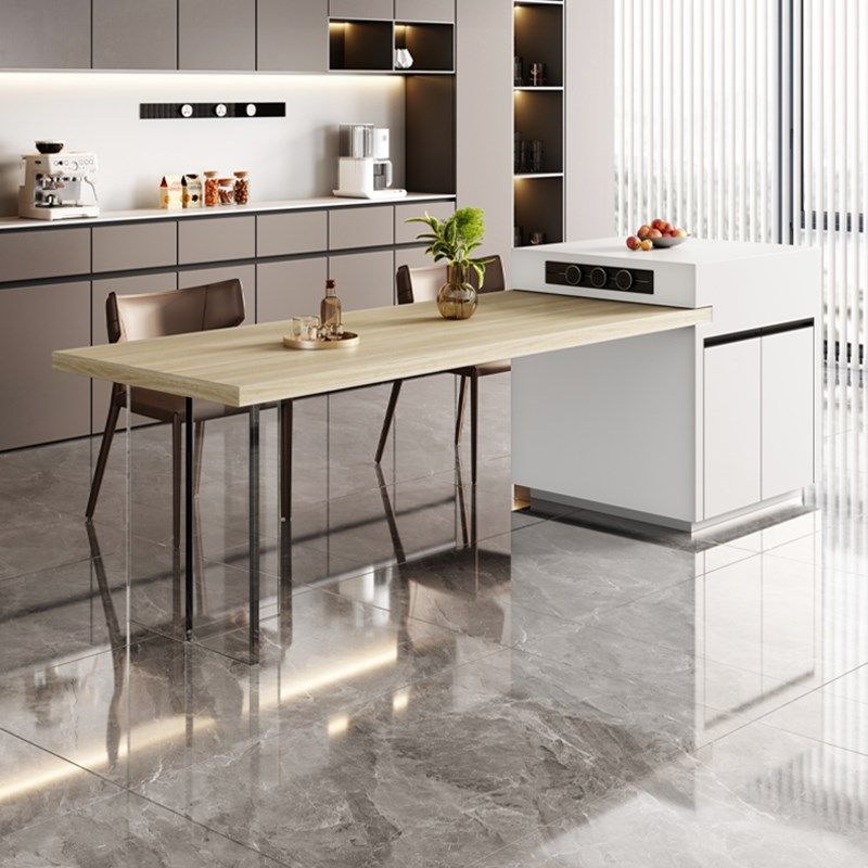 极简风亚克力岛台茶桌餐桌吧台一体家用移动定制餐厅悬浮感中导台,住宅家具,岛台餐桌,淘宝优惠券,粉丝福利购,淘宝优惠卷