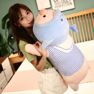 可爱猪猪毛绒玩具抱枕公仔床上女生睡觉抱大号娃娃玩偶小猪礼物男
