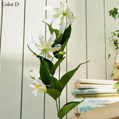 极速Flame Lily single Branch Artificial Flowers for Home Par