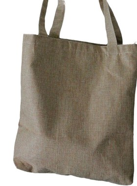 森系麻布袋文艺风大容量帆布袋香港happyI girl单肩慵懒风来图定