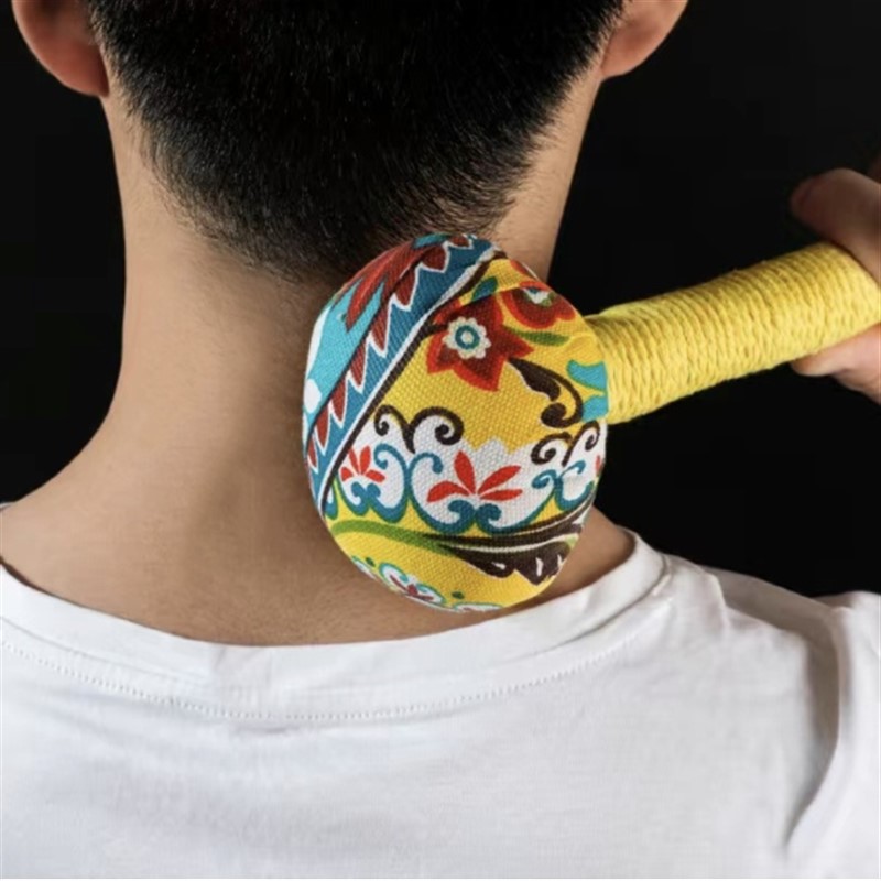 速发艾草按摩槌三年陈艾填充颈肩腰F膝腿全都能轻松打锤厂家直发