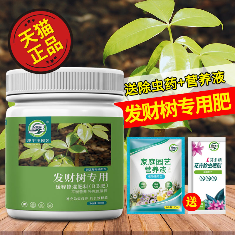 现货发财树肥料专用肥营养液盆栽幸福树I金钱树通用养花家用型植
