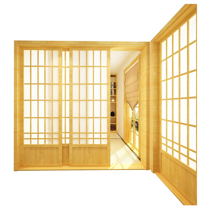 实木日式门榻榻米和n室格子门推拉门窗樟子移门隔断折叠门整体定