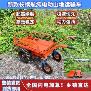 爬山虎锂电池碟刹工地柴油汽油爬坡果园运输电动三轮车手推鸡公车