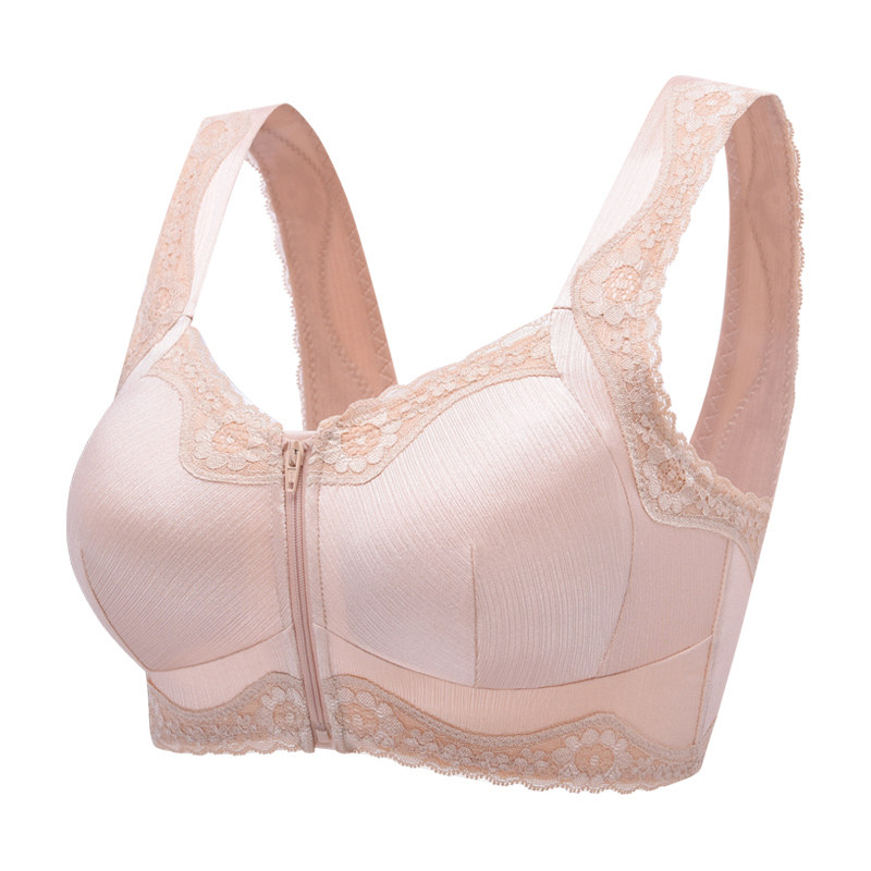 前扣拉链文胸美背内衣女无钢圈全罩杯运动睡眠大码胸罩聚拢收副乳,女士内衣/男士内衣/家居服,文胸,淘宝优惠券,粉丝福利购,淘宝优惠卷