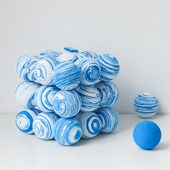 克莱因蓝小球拍照道具网红几何画创意摄影背景小T红书家居装 饰摆