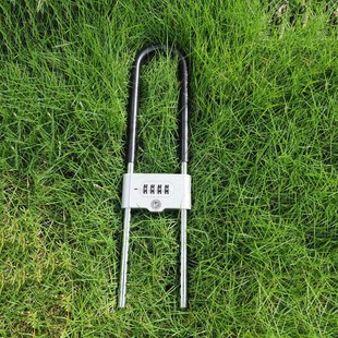 密码锁玻璃门锁挂锁防盗u型锁门锁u形锁锁具商铺家用加长密码锁