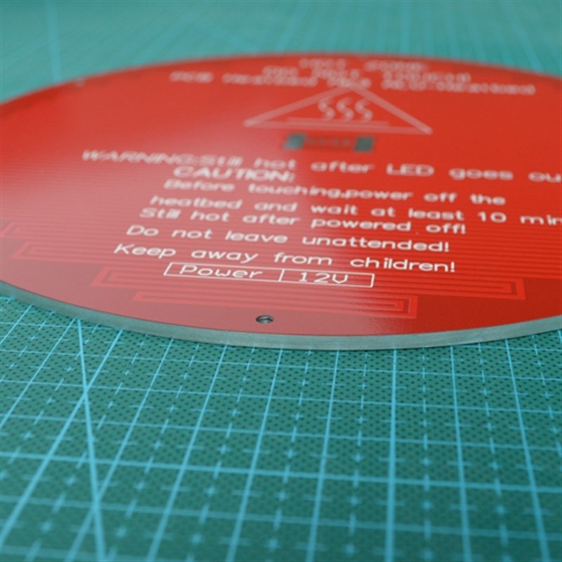 极速3D印表机 Delta rostock铝基板圆形热床 PCB Heatbed MK3 AL