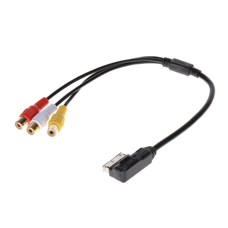 New 1 Pc Auto Car AMI MMI 3 RCA Phono Audio Video Music AV