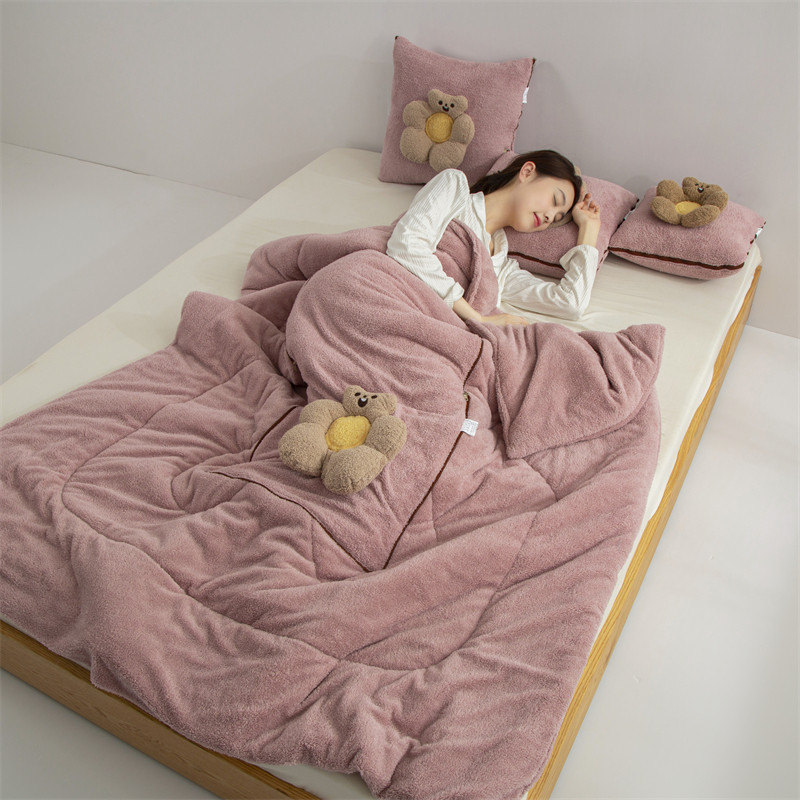 汽车抱枕被子两用加绒加厚客厅沙发靠垫可爱宿舍办公室午休空调毯,居家布艺,抱枕被,淘宝优惠券,粉丝福利购,淘宝优惠卷