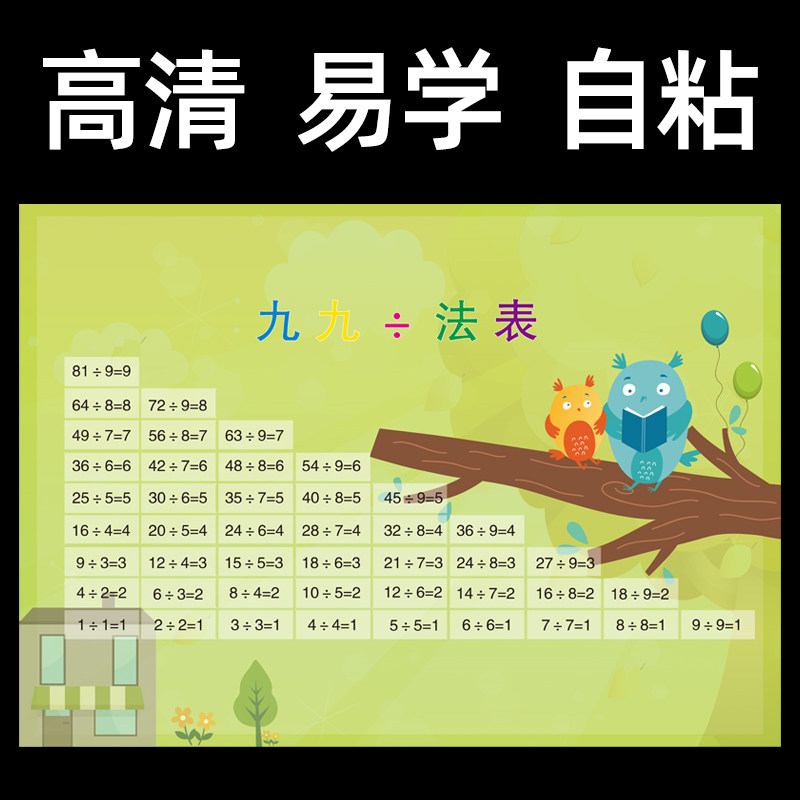 现货乘法口决表h墙贴小学生数学拼音字母表幼儿园儿童贴画二年级