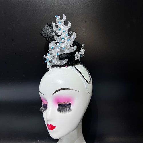 小舞蹈家古典舞蹈熏香独舞头饰中国D风古风扇子舞伞雨发饰假发定