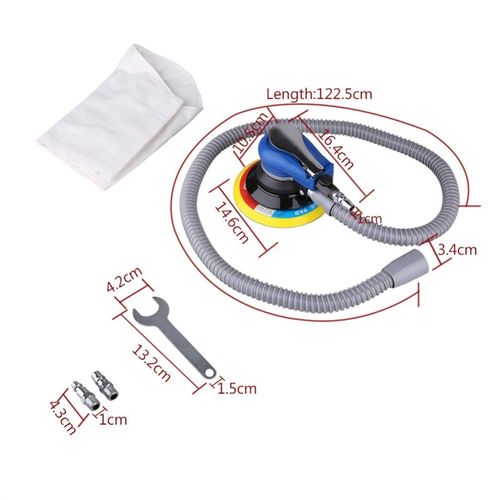 90PSI 6inch/ 150mm Air Random Orbital Palm Sander for Pad Pn
