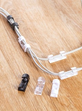 20PCS white Viscosity Cable Wire Organizer Cable drop  Tidy