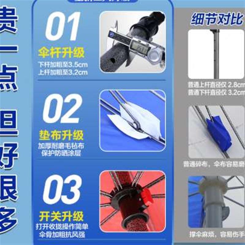 新款超大型雨伞户外遮阳伞摆摊商用太阳伞庭院伞沙滩伞广告伞定制,居家日用,伞,淘宝优惠券,粉丝福利购,淘宝优惠卷