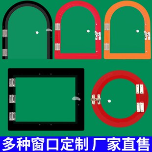 定制熟食卤菜店玻璃窗口亚克力菜市场售卖交易饭店传冷菜间窗口门