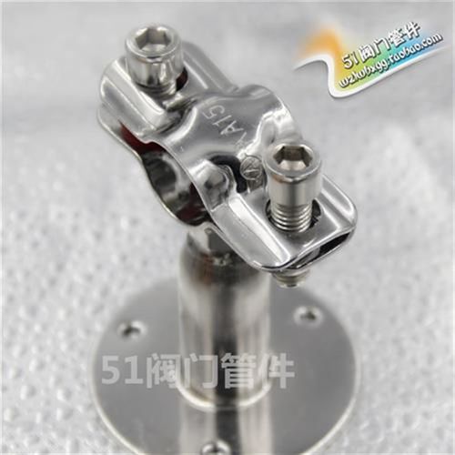 304不锈钢可调节管支架可伸缩管子夹管卡管码夹管箍管托固定管夹