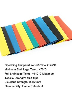 127/328/560/580PCs/set Polyolefin Heat Shrink Tube Heat Tubo