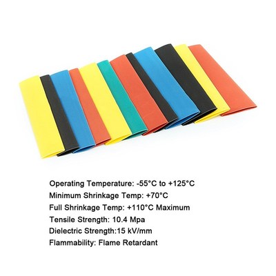 127/328/560/580PCs/set Polyolefin Heat Shrink Tube Heat Tubo